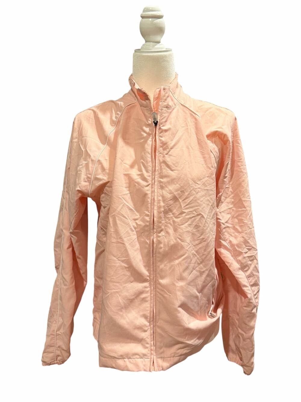 Adidas Pink Windbreaker Jacket Track Athletic Zip Up Running Sport M